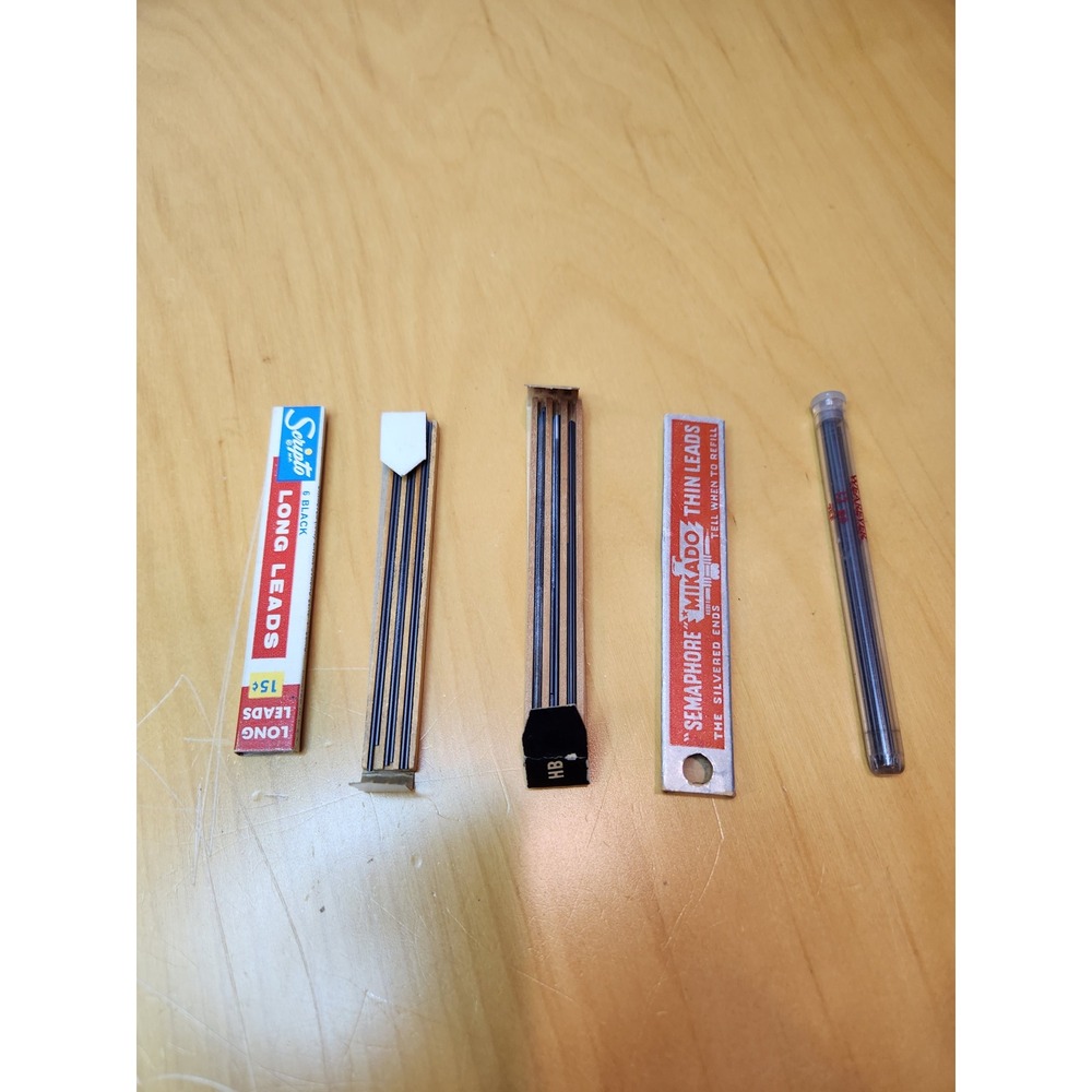 Vintage Scripto & Eagle Mechanical Pencil Leads Lot w/ Original Boxes
